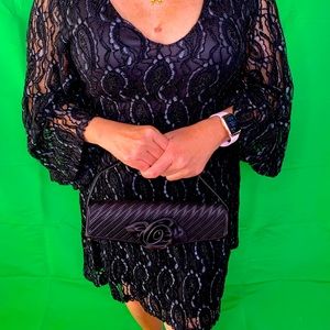 Glamour Black Blouse Dress